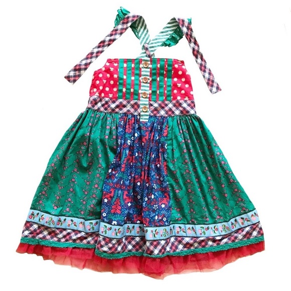 matilda jane christmas knot dress